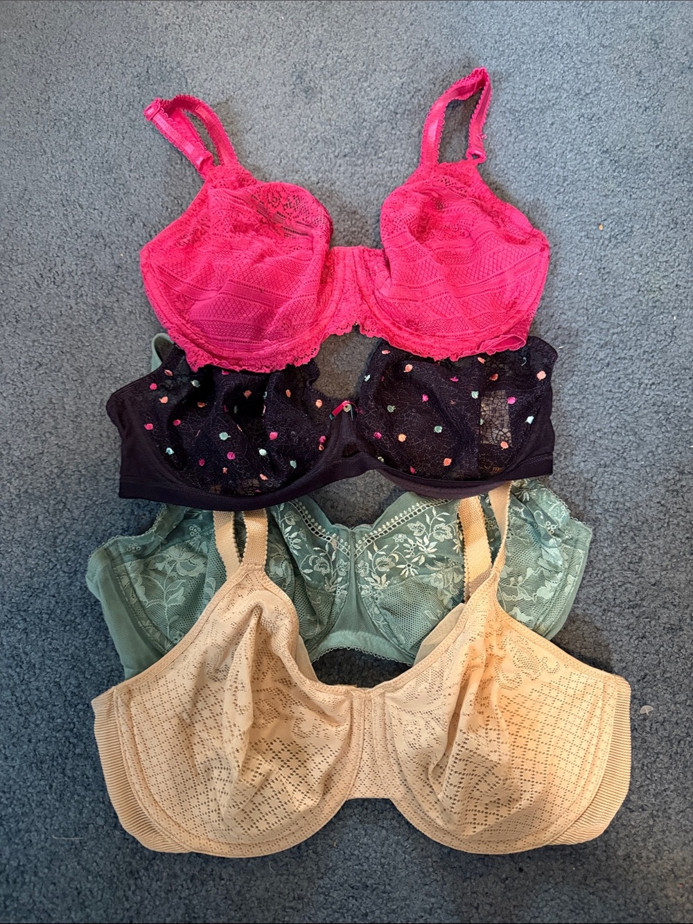 Wacoal and Freya 34DD Women’s Lace Underwire Bra Lot